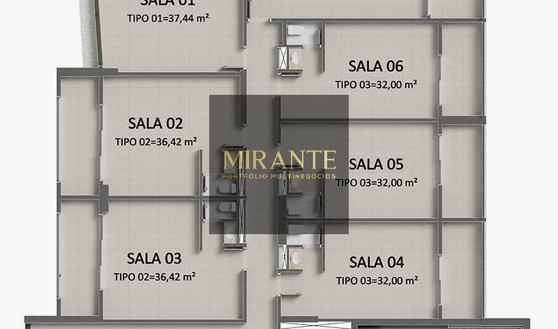 Conjunto Comercial-Sala para alugar, 37m² - Foto 27